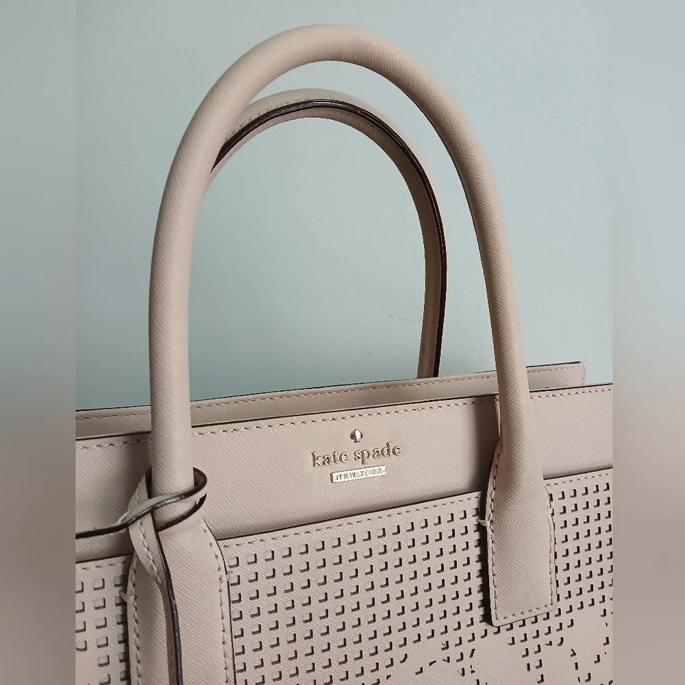 Kate Spade Cameron Street Perforated Candace Satchel Crossbody Dolce